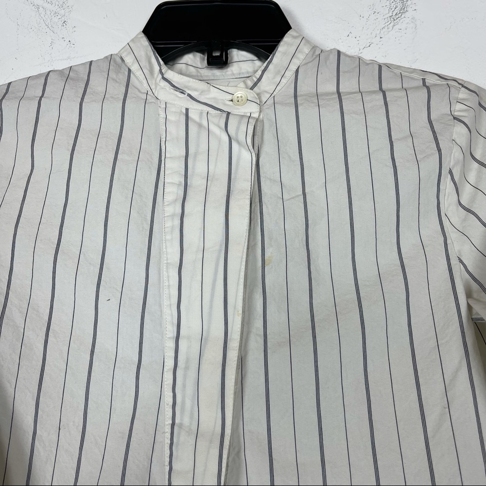 Madewell Tunic Pinstripe‎ Blouse The Perfect White - Picture 6 of 8